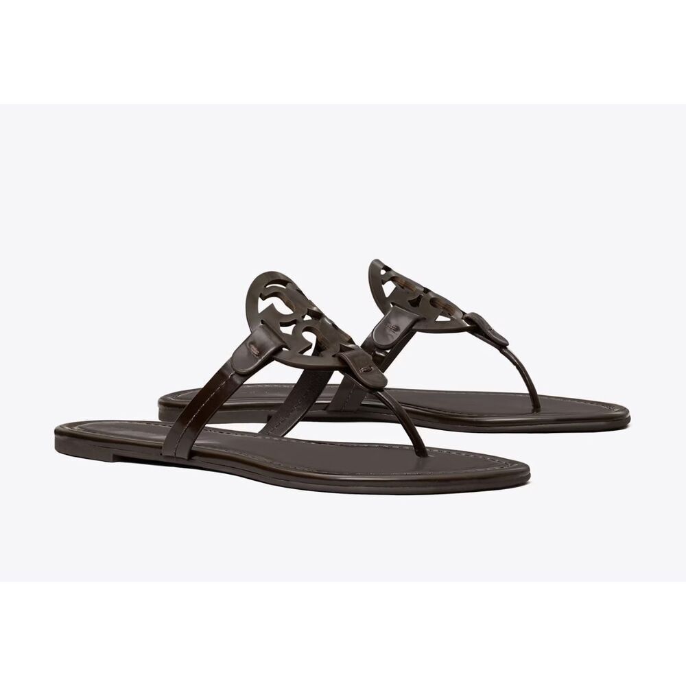 TORY BURCH Miller Square Toe Tan Sandals Women’s Size 10